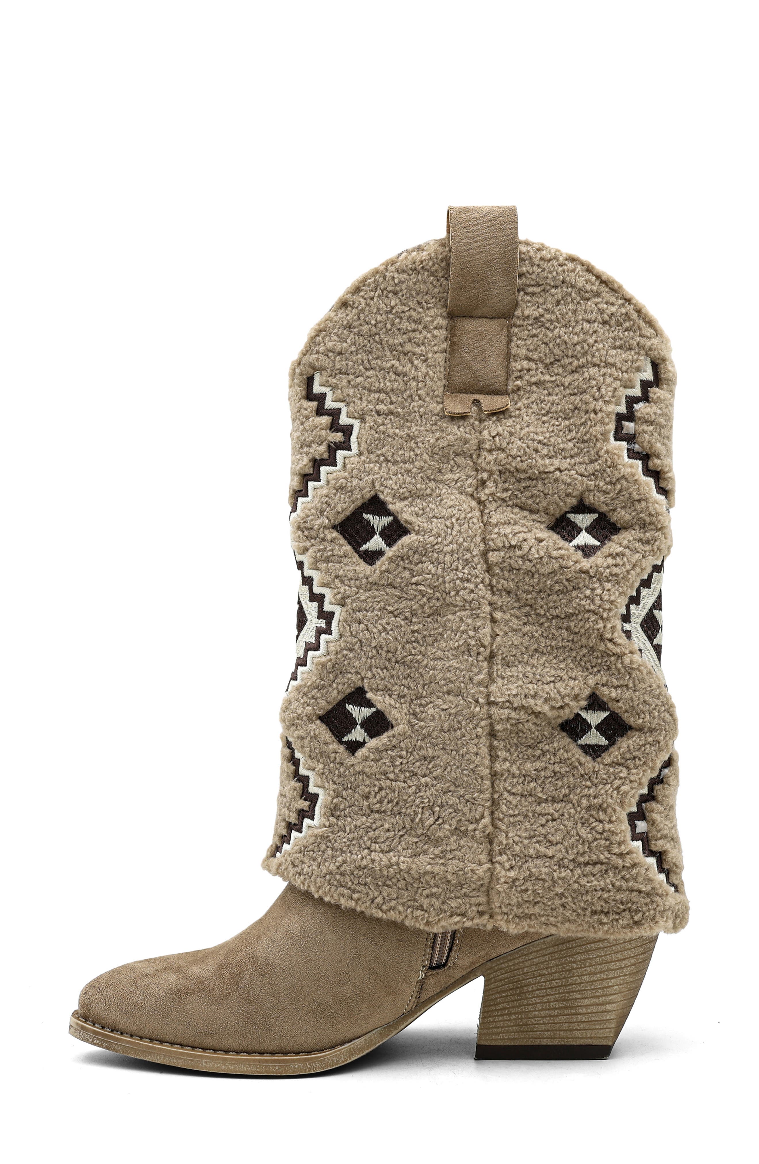 Bobbi Faux Fur Boot, Alternate, color, TAUPE