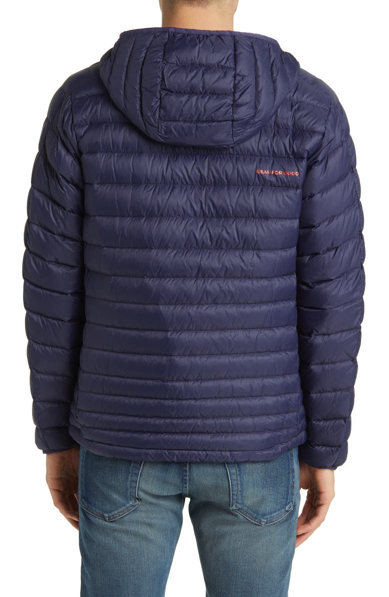 Cotopaxi Fuego Water Resistant 800 Fill Power Down Hooded Jacket, Alternate, color, Maritime