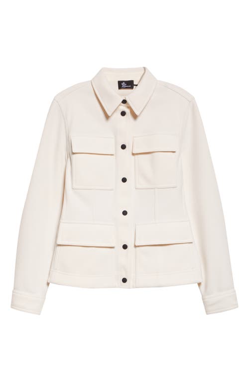 Moncler Grenoble Jersey Interlock Shirt Jacket in White  product