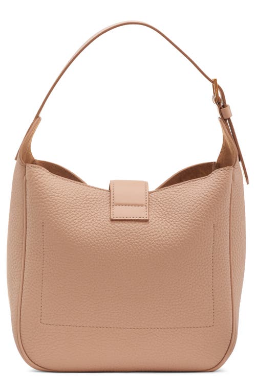 Tom Ford Small Monarch Leather Hobo Bag In Sand