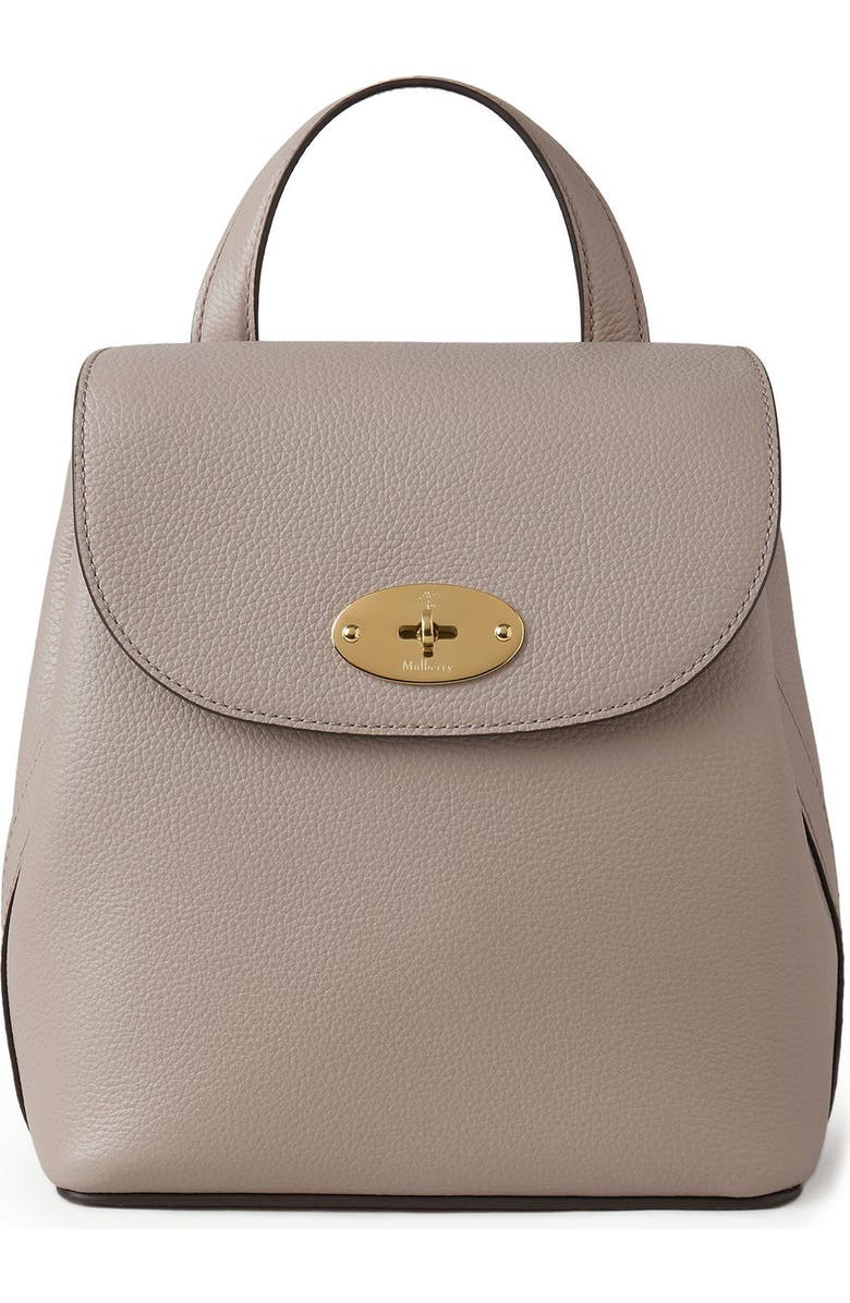 Mulberry Mini Bayswater Leather Backpack, Main, color, Cashmere Taupe