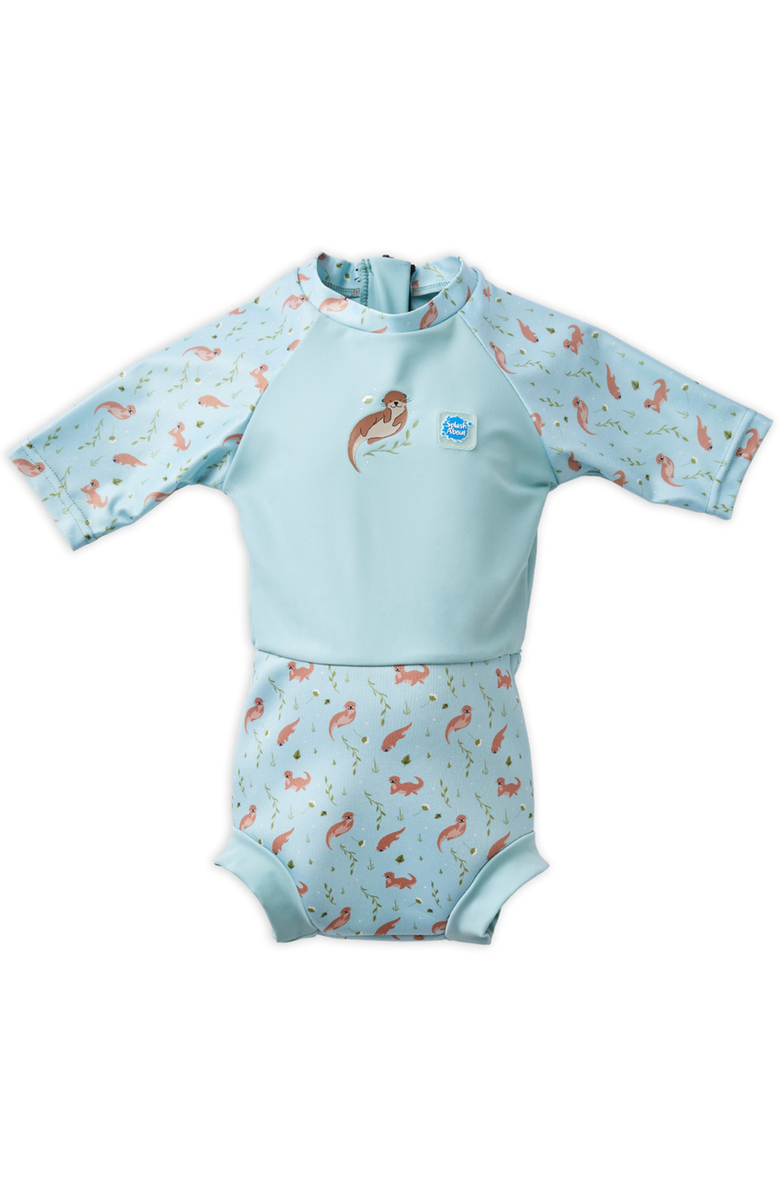 Splash About Happy Nappy<sup>®</sup> Sunsuit with Incorporated Swim Diaper, Main, color, Playful Otters