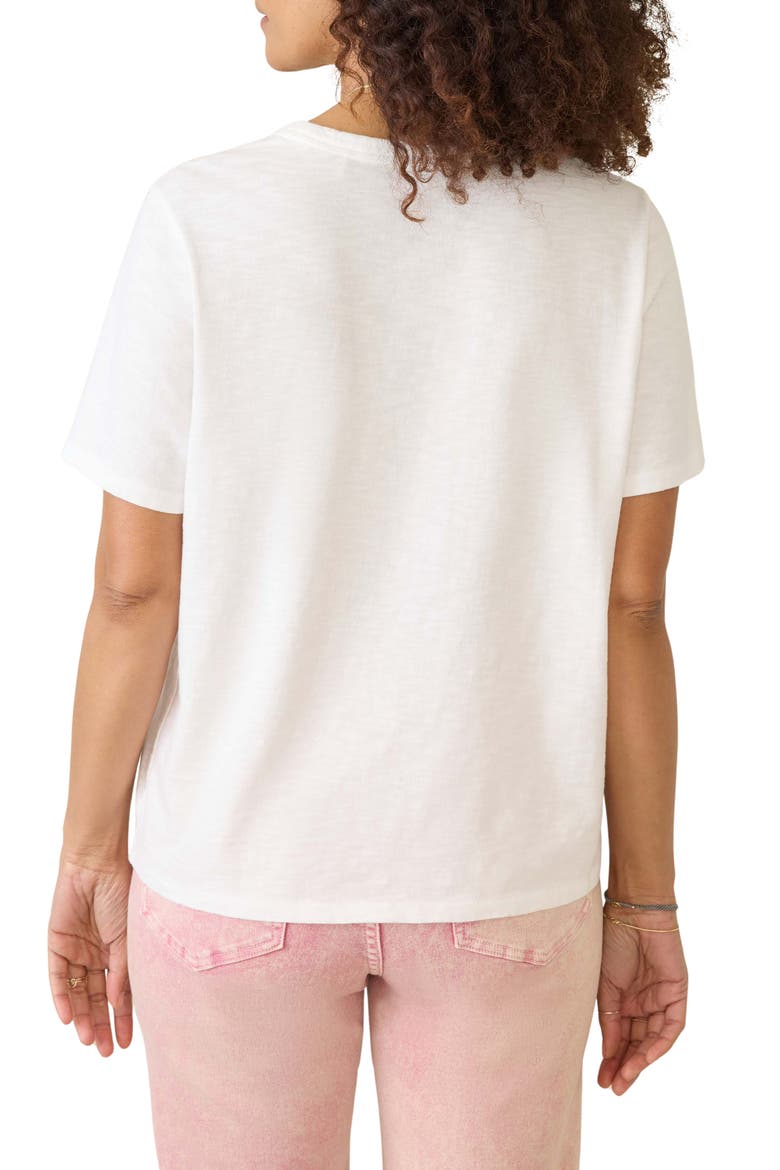 Sunwashed Essential Cotton T-Shirt, Alternate, color, WHITE