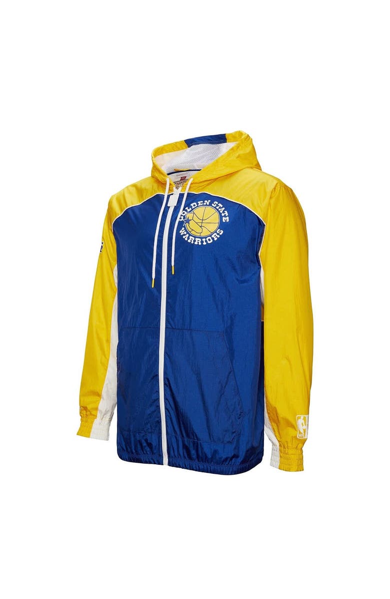 Mitchell & Ness Men's Mitchell & Ness Royal Golden State Warriors Hardwood Classics Big Shot Premium Full-Zip Windbreaker Jacket, Alternate, color, Royal
