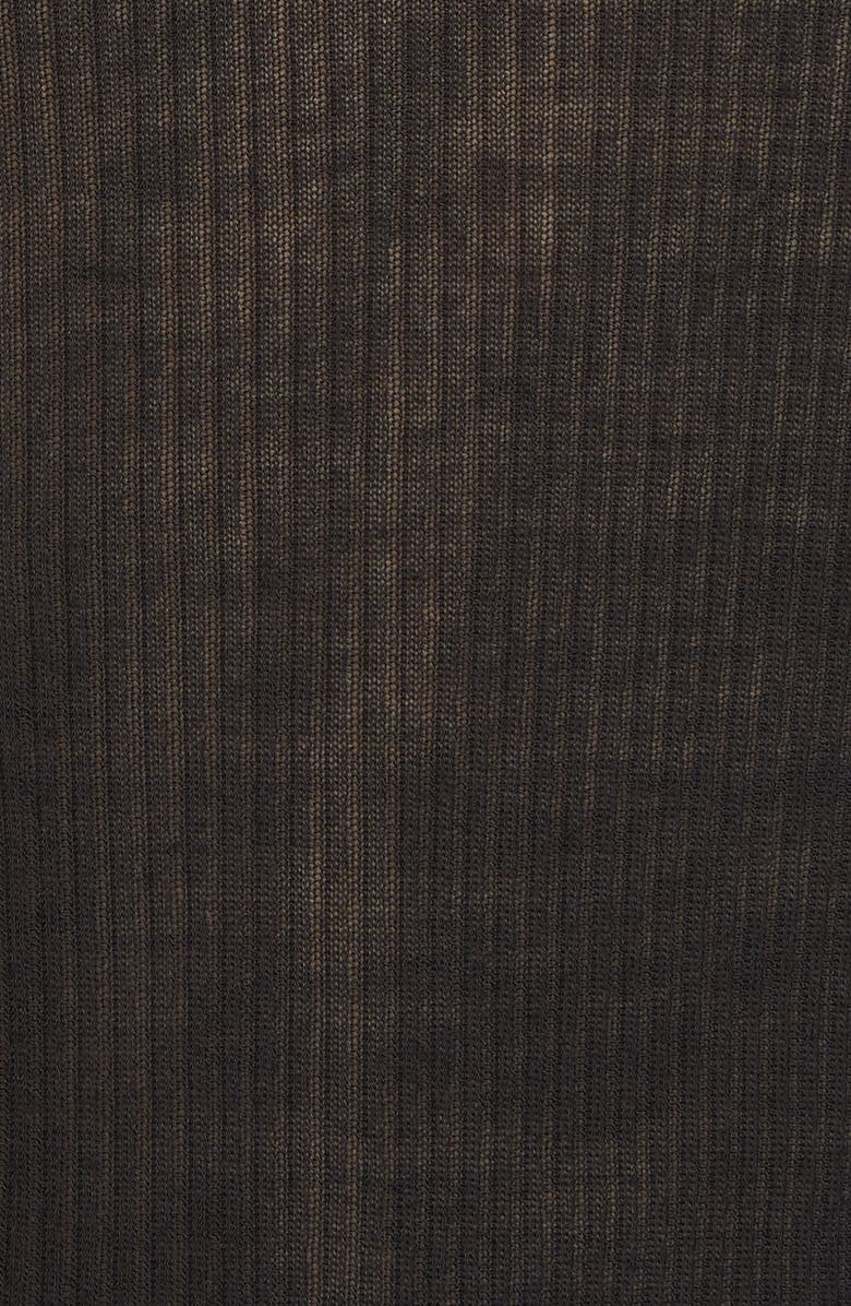 Rick Owens Ribbed Long Sleeve T-Shirt, Alternate, color,