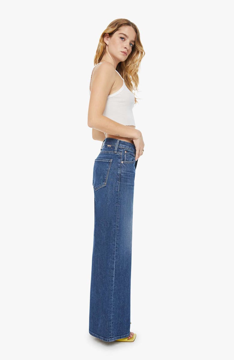 MOTHER Lil Ditcher Roller Sneak Wide Leg Jeans, Alternate, color, 