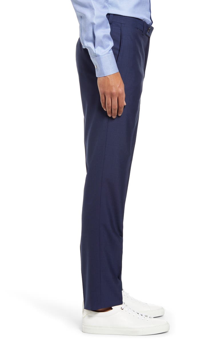 Ted Baker London Jefferson Wool Dress Pants, Alternate, color, Blue
