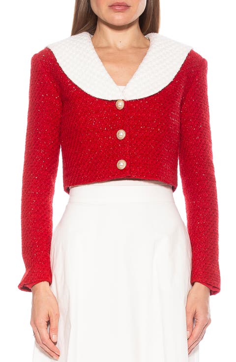 Clementine Tweed Crop Jacket