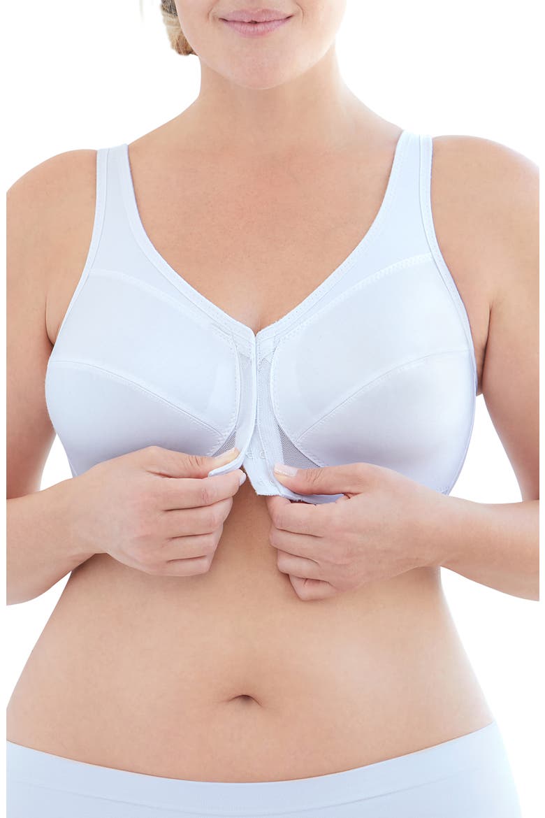MagicLift® Front Closure Posture Back Bra, Alternate, color, WHITE