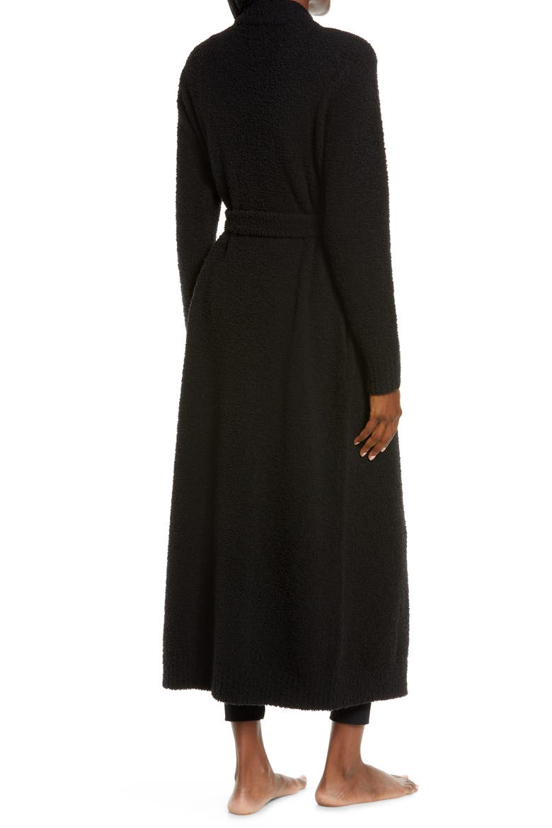 Lenny Sweater Robe, Alternate, color, BLACK