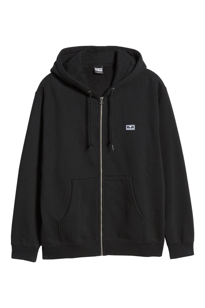 All Eyez II Zip Hoodie, Alternate, color, BLACK