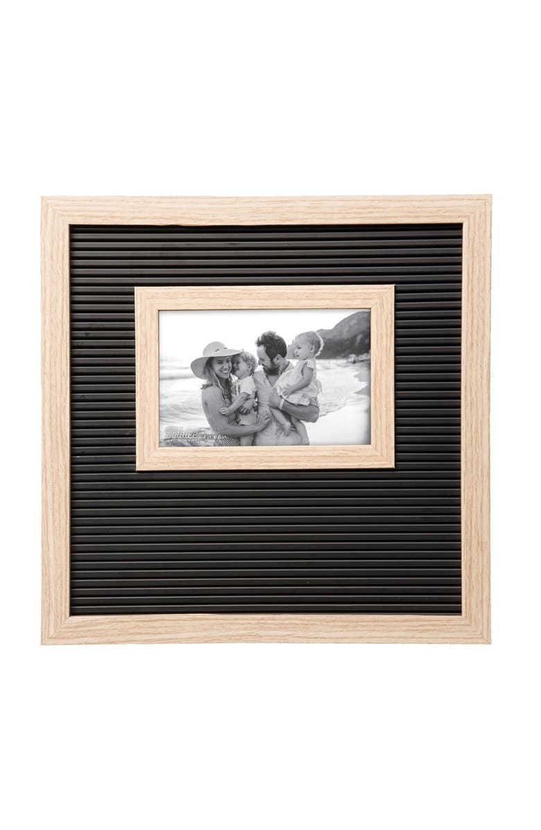 Totalee Gift Black and Natural Letter Board Frame Wood Black, Main, color, Black