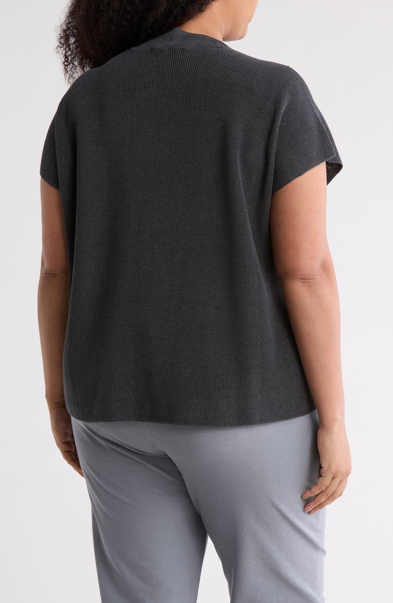 Eileen Fisher Mock Neck Organic Linen & Cotton Sweater, Alternate, color,