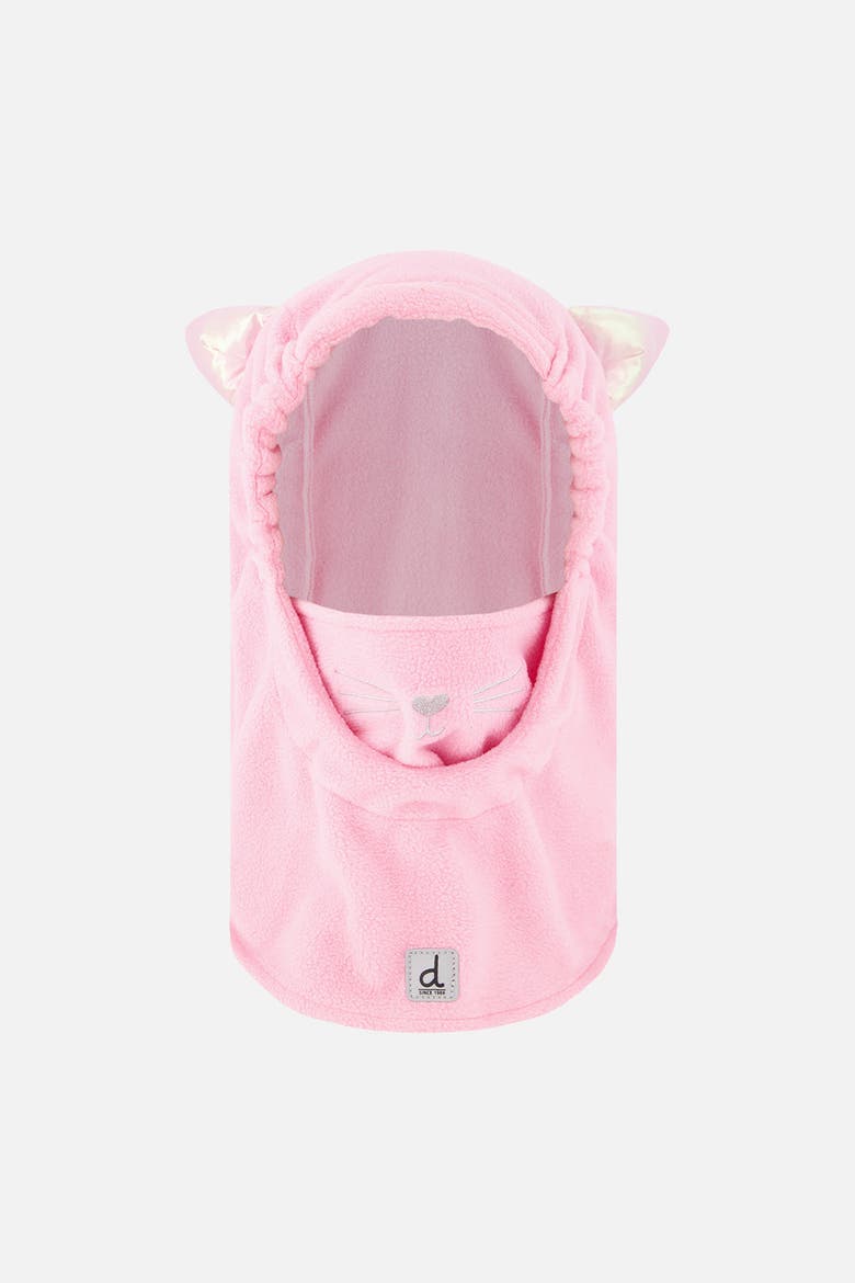 Oversized Polar Fleece Cat Ear Ski Helmet Balaclava, Main, color, Pink