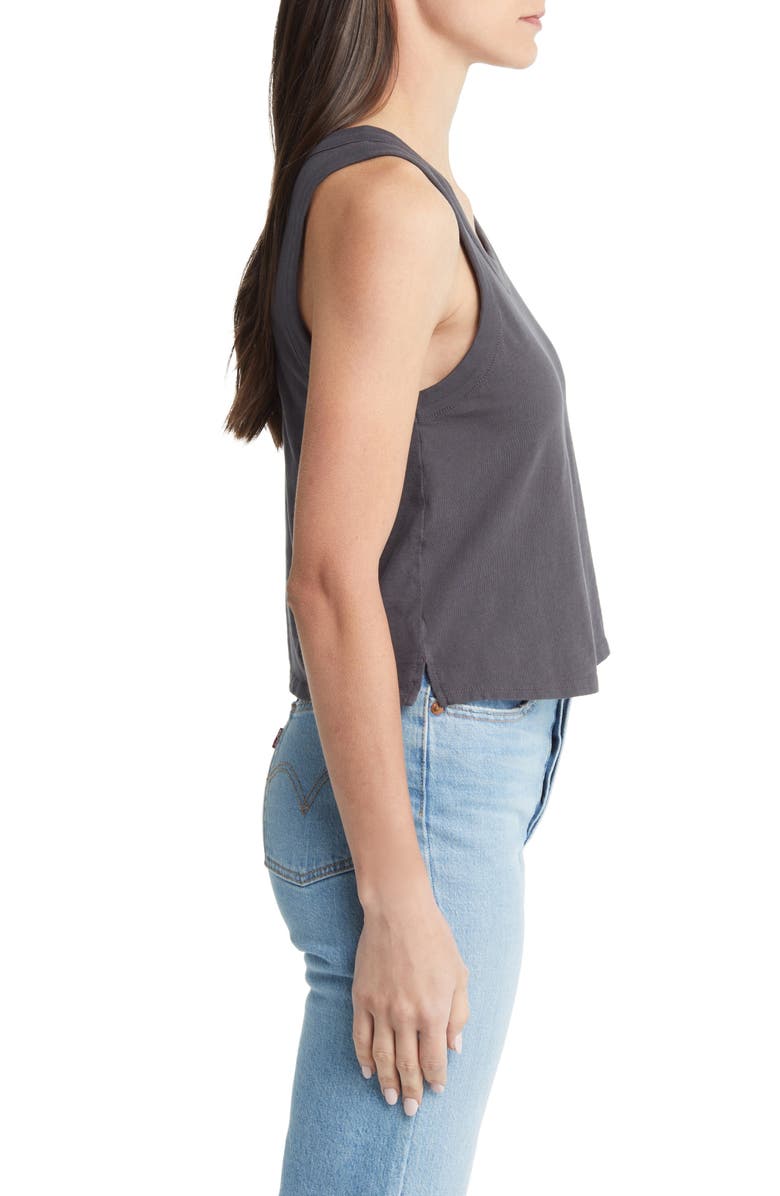 Madewell Softfade Cotton Boxy Crop Tank, Alternate, color,