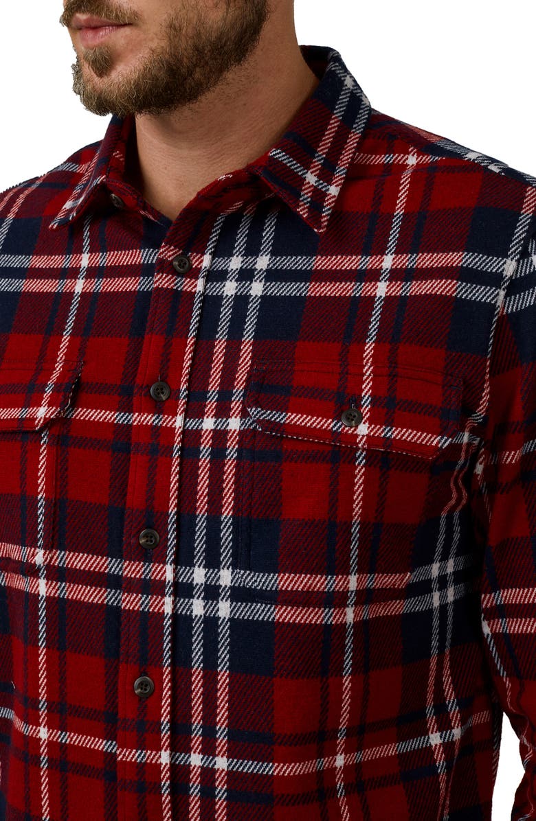 7 Diamonds Generation Plaid Double Knit Button-Up Shirt, Alternate, color, 