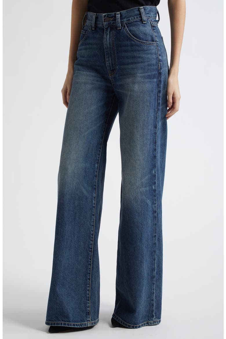 Salome Wide Leg Jeans, Alternate, color, SIMON WASH