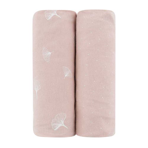 ZZDNU Changing Pad Cover Baby Changing Pad Cover - Cradle Sheet 2 Pack in Pink Gingko  product