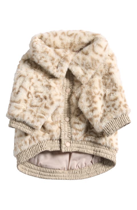 Broadway Animal Print Faux Fur Pet Jacket