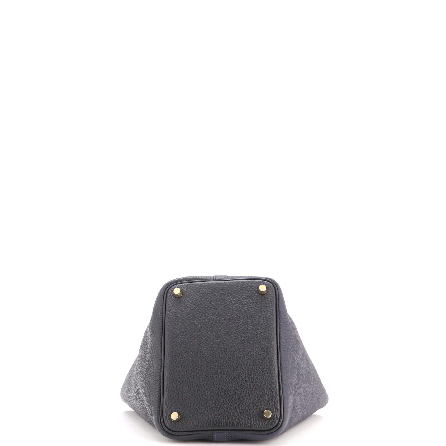 Casaque Picotin Lock Bag Clemence PM, Alternate, color, Blue