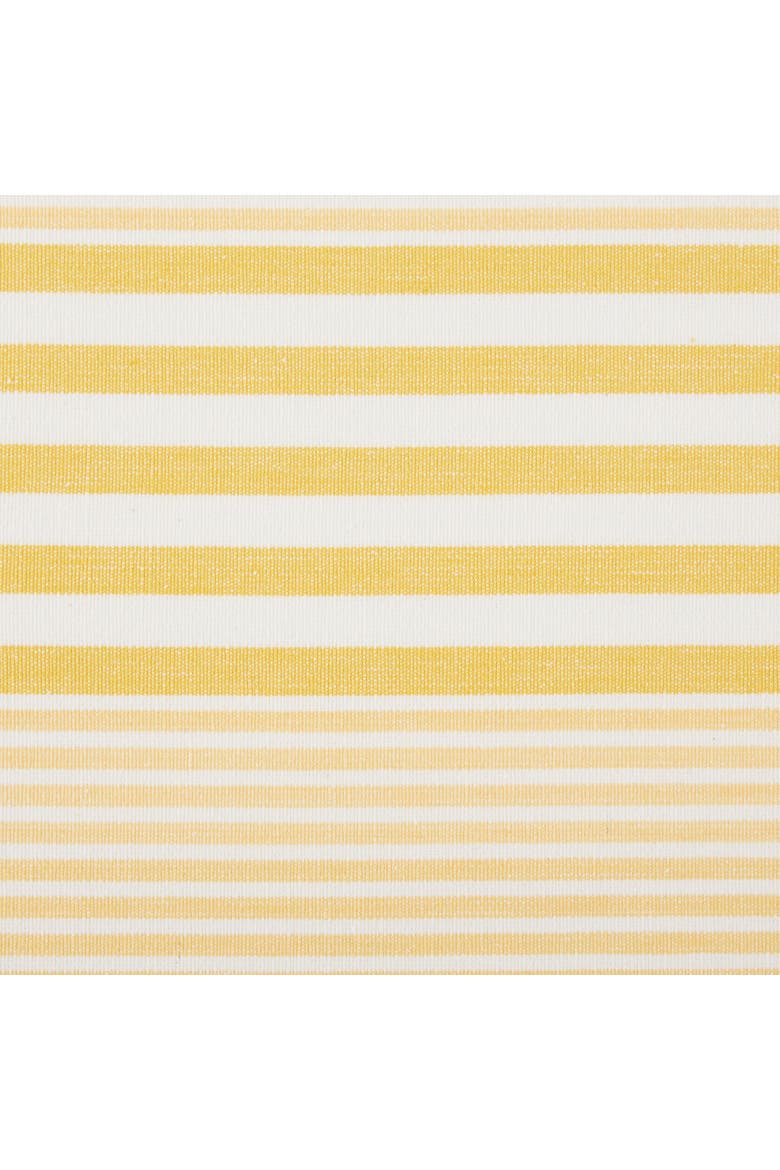 Deep Yellow Stripes With Fringe Placemat Set/6, Alternate, color, Deep Yellow