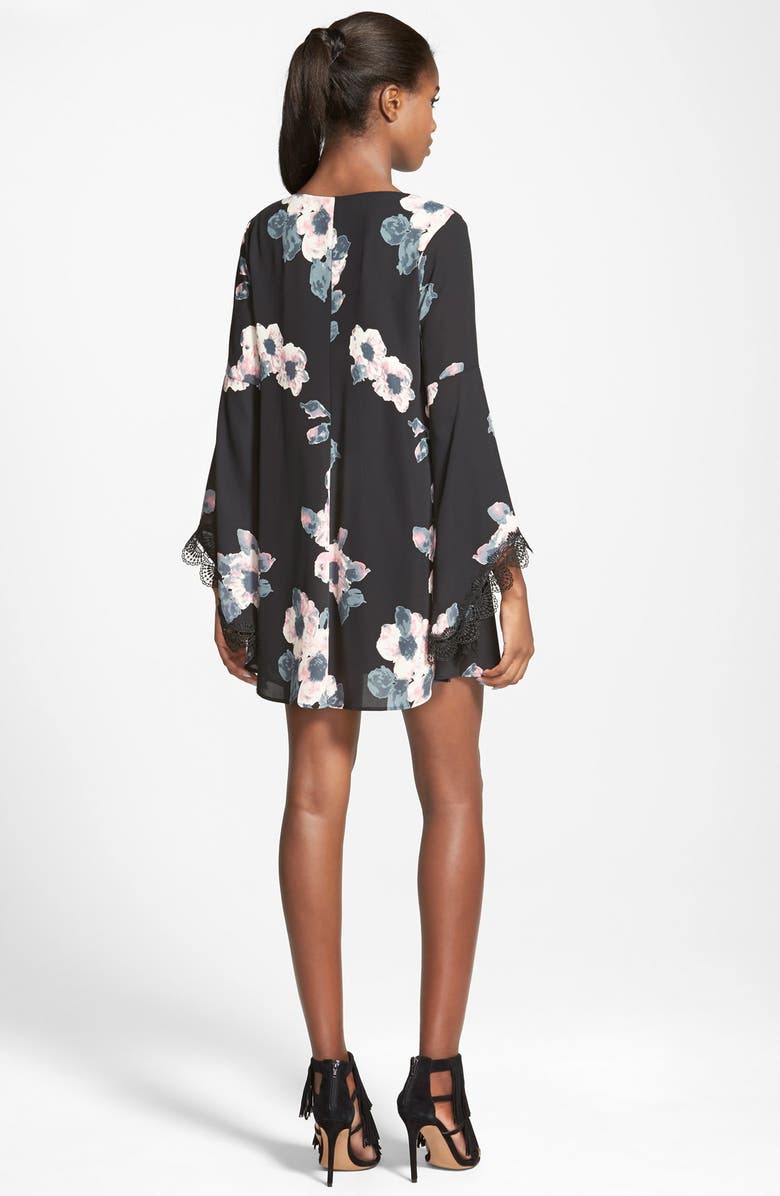 ASTR the Label ASTR Lace Trim Shift Dress, Alternate, color,