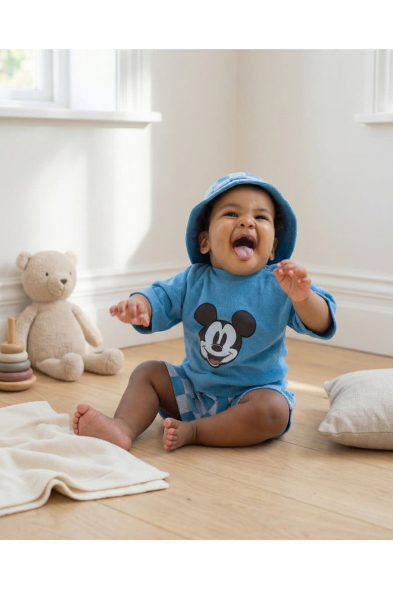 Mickey Mouse T-Shirt Shorts and Bucket Hat Set, Alternate, color, Royal Blue Mickey