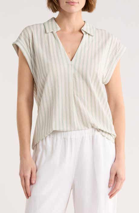 Bobeau Short Sleeve Knit Top