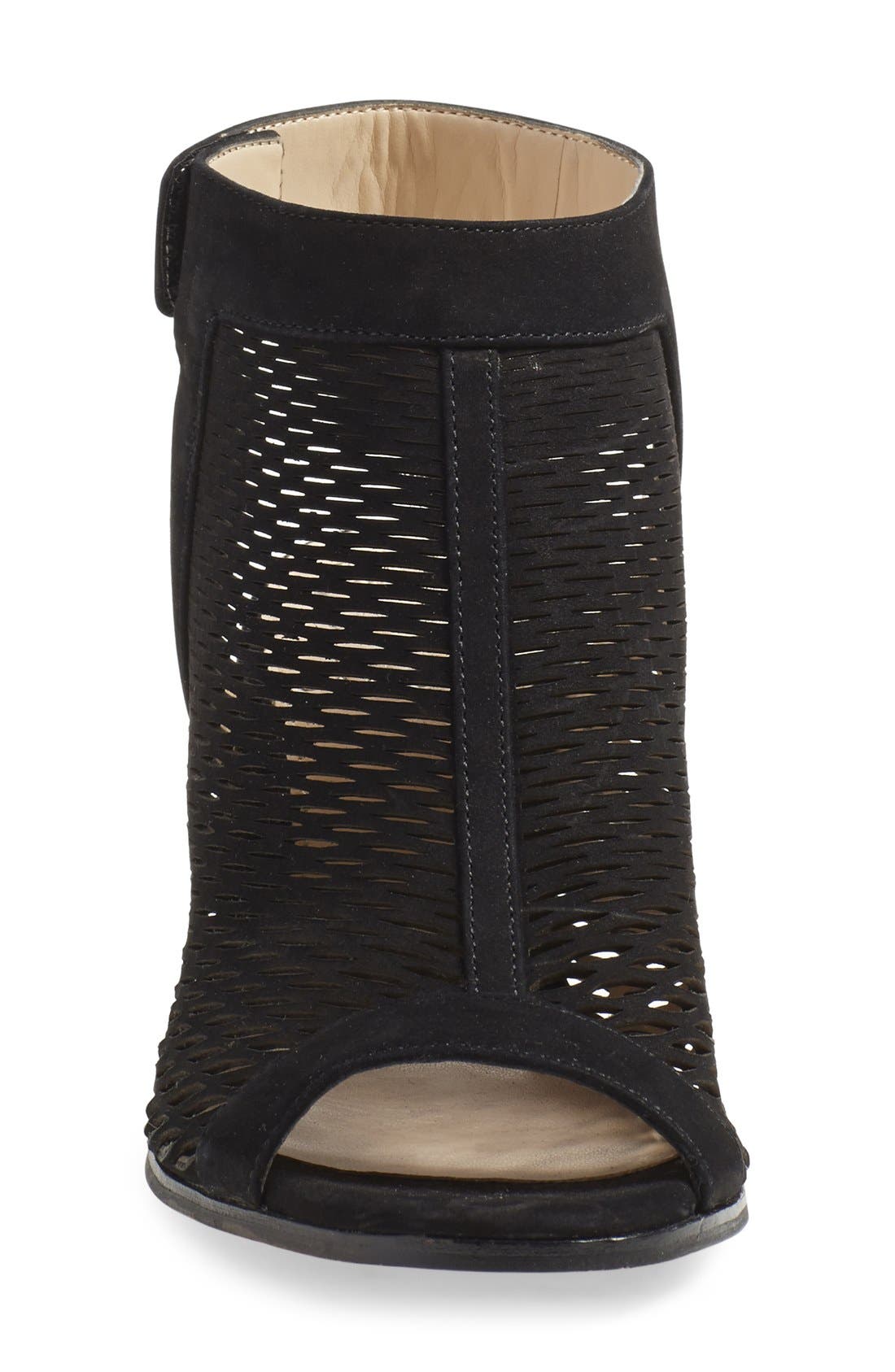 Vince Camuto 'Lavette' Perforated Peep Toe Bootie, Alternate, color, 