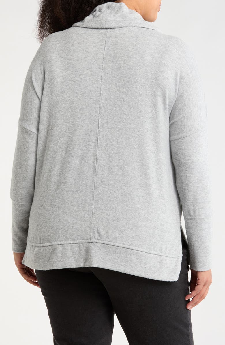 Caslon<sup>®</sup> Cowl Neck Tunic Top, Alternate, color, Grey Heather