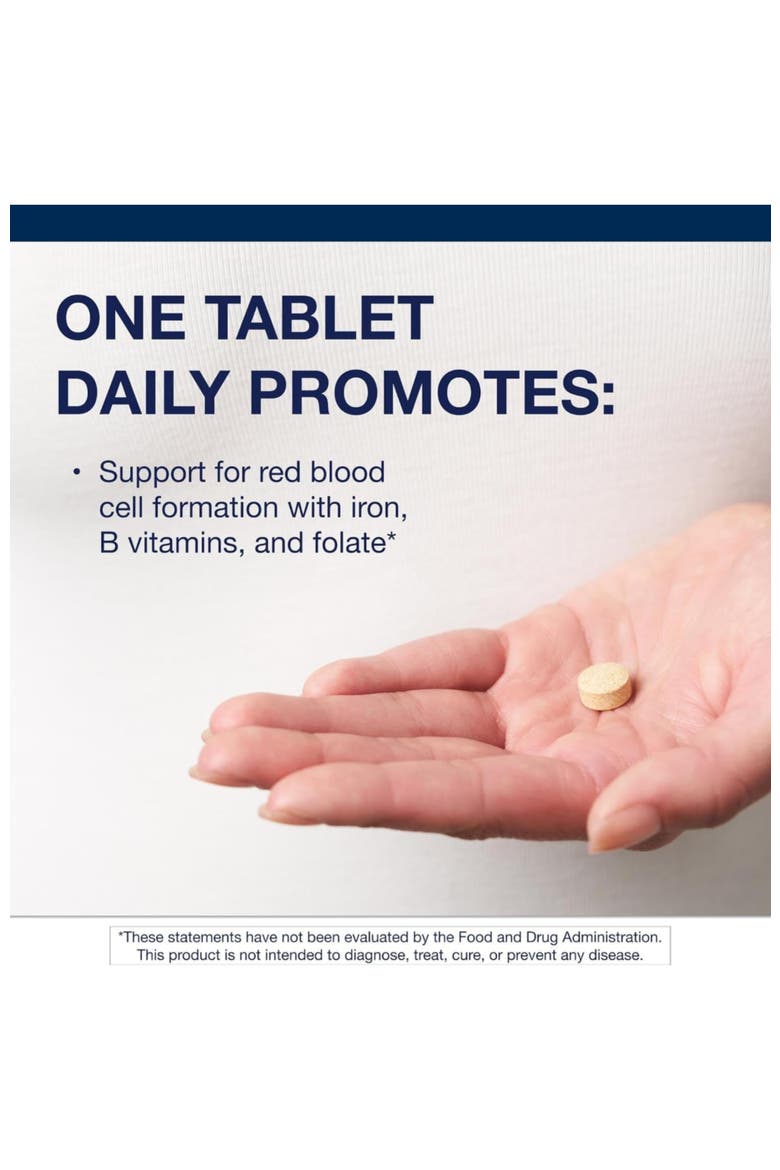 Hemagenics Iron Supplement with B12 B6 and Folate 180 Tablets, Alternate, color, None