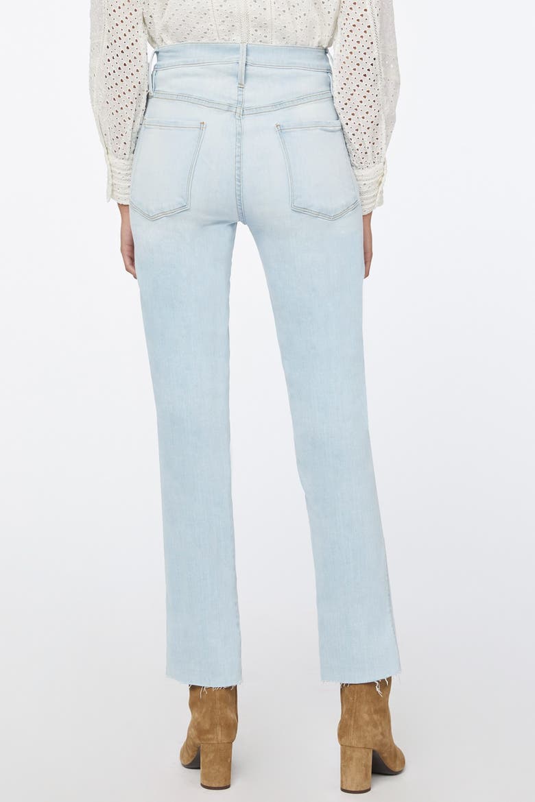 Le Sylvie High Waist Raw Edge Jeans, Alternate, color, PACIFICA