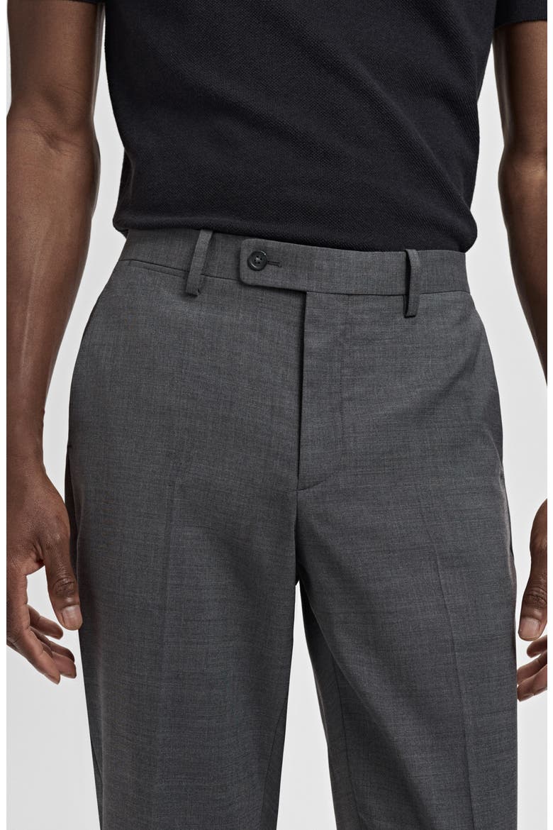 Turin Virgin Slim Fit Wool Pants, Alternate, color, GREY