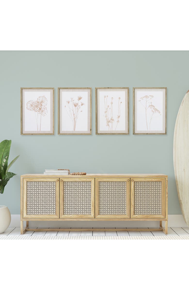 Napa Home & Garden Stylized Botanical Prints Set of 4, Alternate, color, Pink