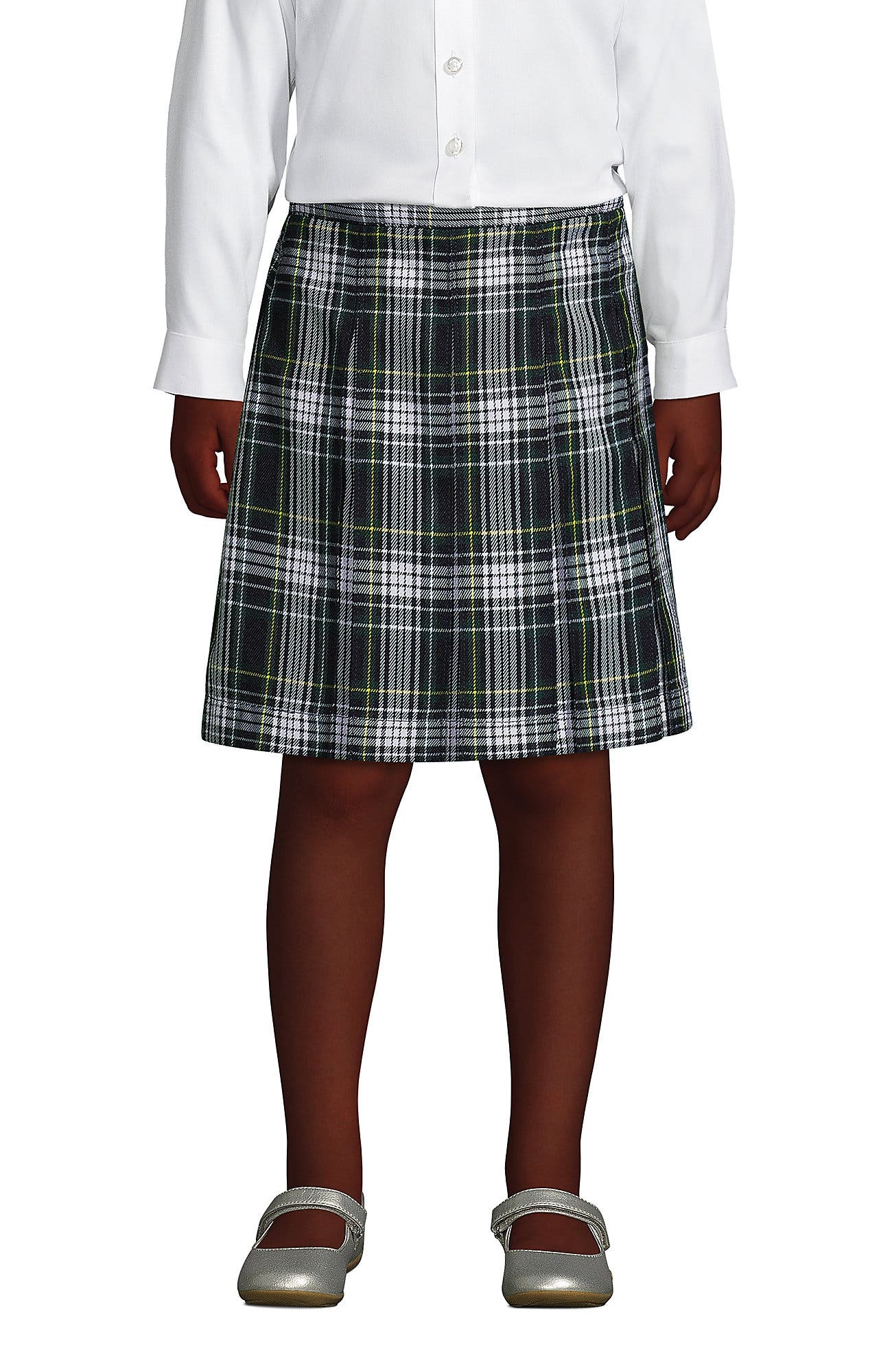 White/Evergreen Plaid
