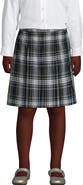 Lands' End School Uniform Girls Plaid Box Pleat Skirt Top of the Knee