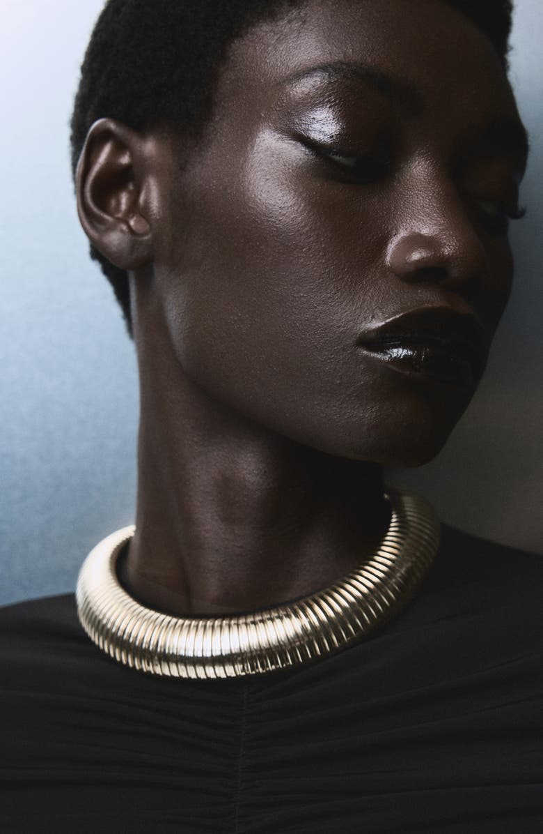 MANGO Ruched Long Sleeve Jumpsuit, Alternate, color, Black