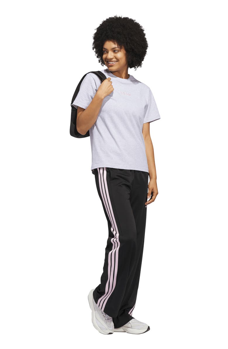 adidas Bow Logo Cotton T-Shirt, Alternate, color, Light Grey Heather