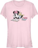 Minnie Mouse Junior's Reading Books Love Short Sleeve T-Shirt