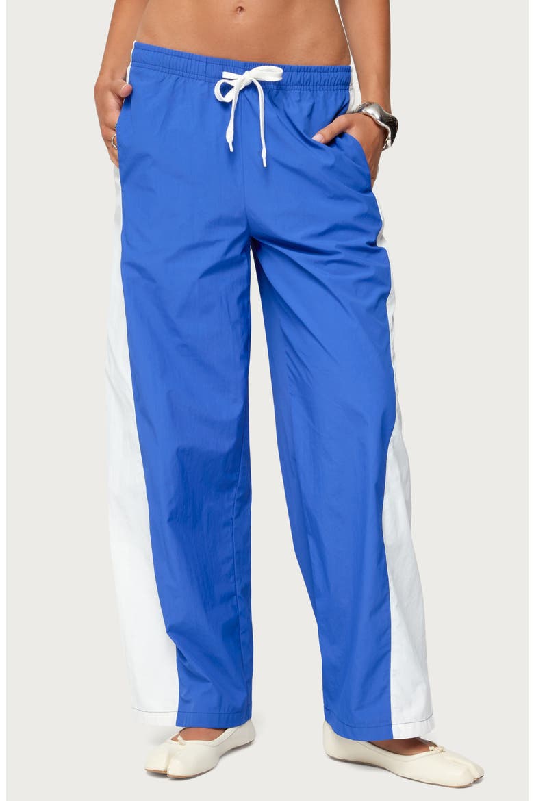 Jaye Contrast Panel Track Pants, Main, color, BLUE
