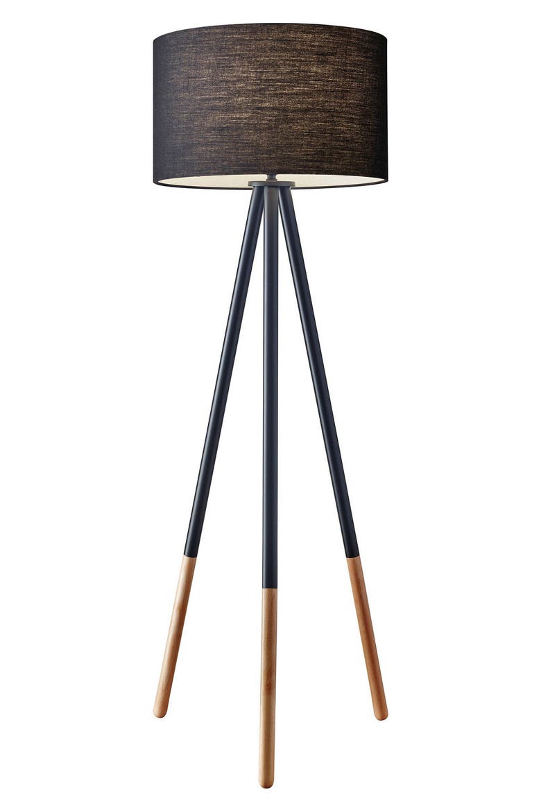 Louise Floor Lamp, Main, color, BLACK