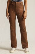 Lands' End Corduroy High Rise Rail Straight Leg Pants
