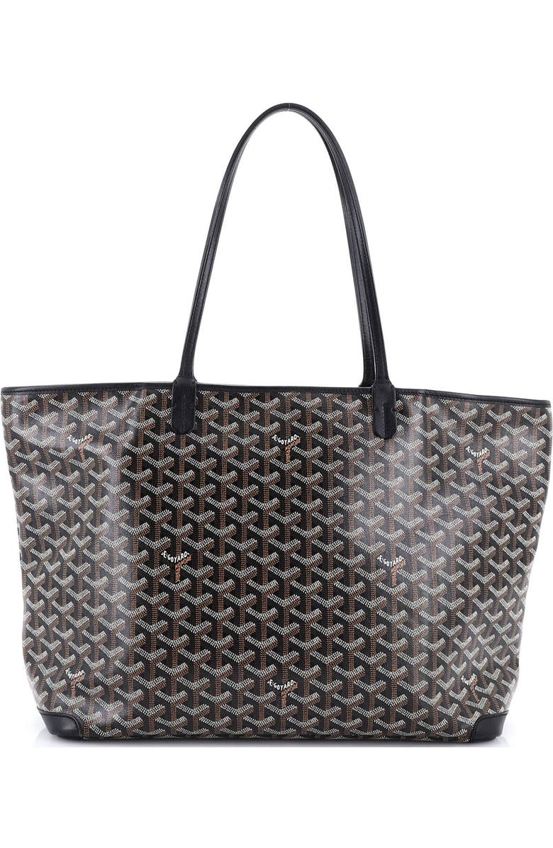 Pre-Owned Goyard Artois Tote Coated Canvas MM, Alternate, color, Black