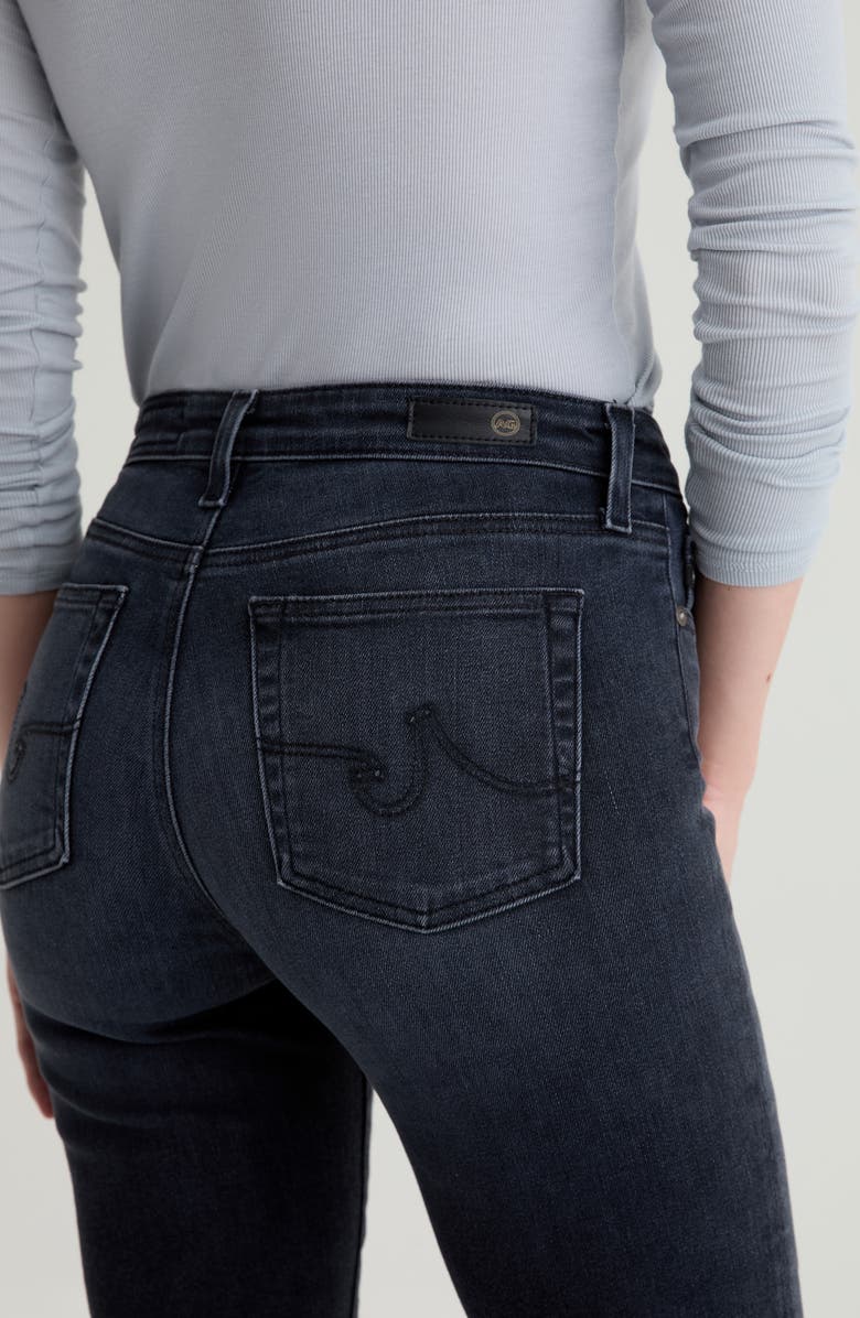 AG Mari Mid Rise Slim Straight Leg Jeans, Alternate, color, Glitch