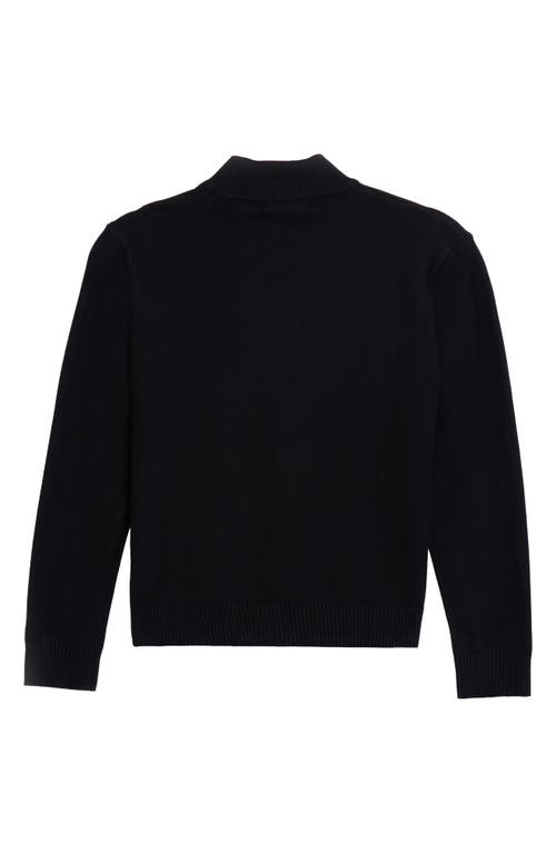 X-ray Xray Kids' Full Zip Cardigan Sweater In Black