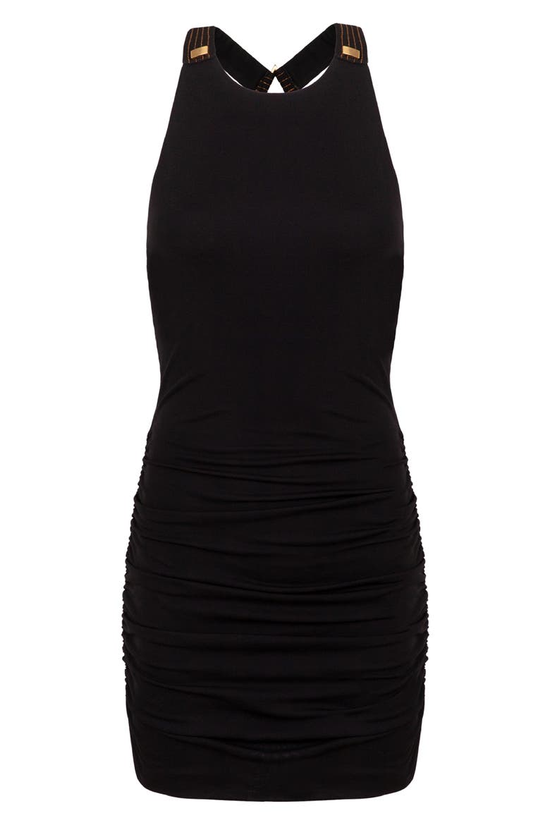 Alix T-Back Cover-Up Dress, Alternate, color, BLACK