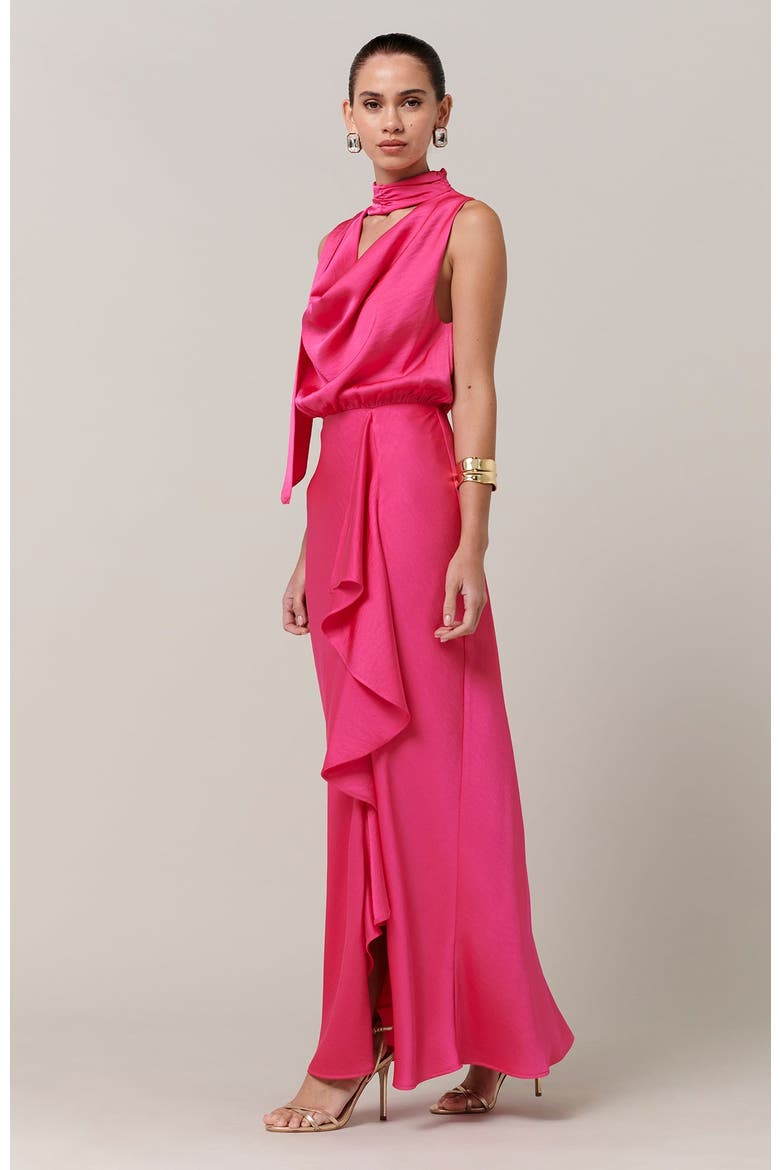 Kendall Midi Dress, Alternate, color, Hot Pink