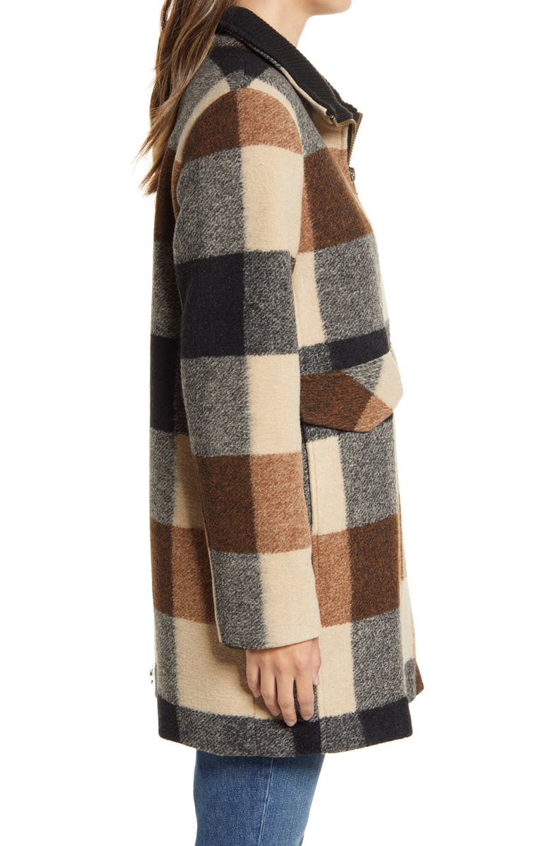Pendleton Women's Camden Plaid Wool Blend Zip Coat, Alternate, color, 