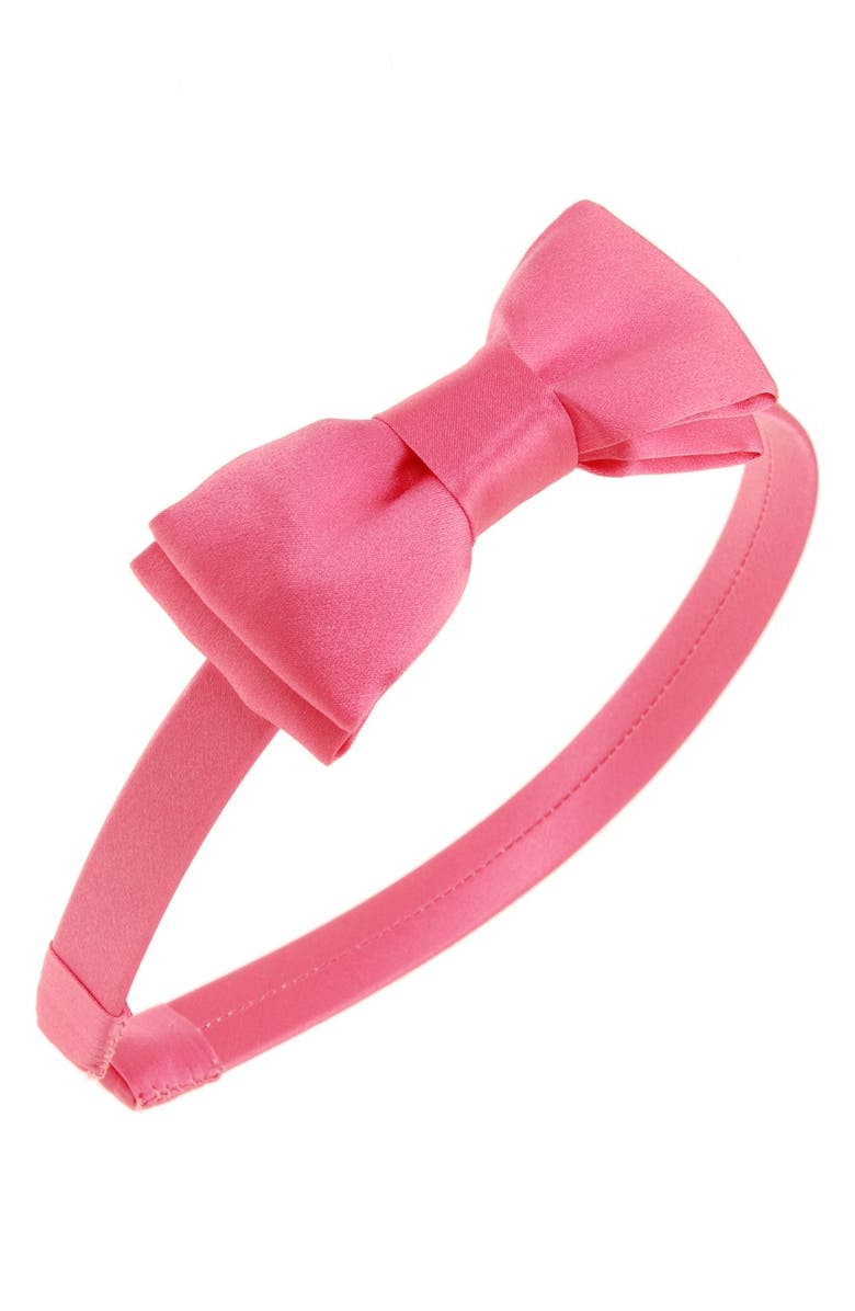 L. Erickson 'Blair' Silk Bow Headband, Main, color, 