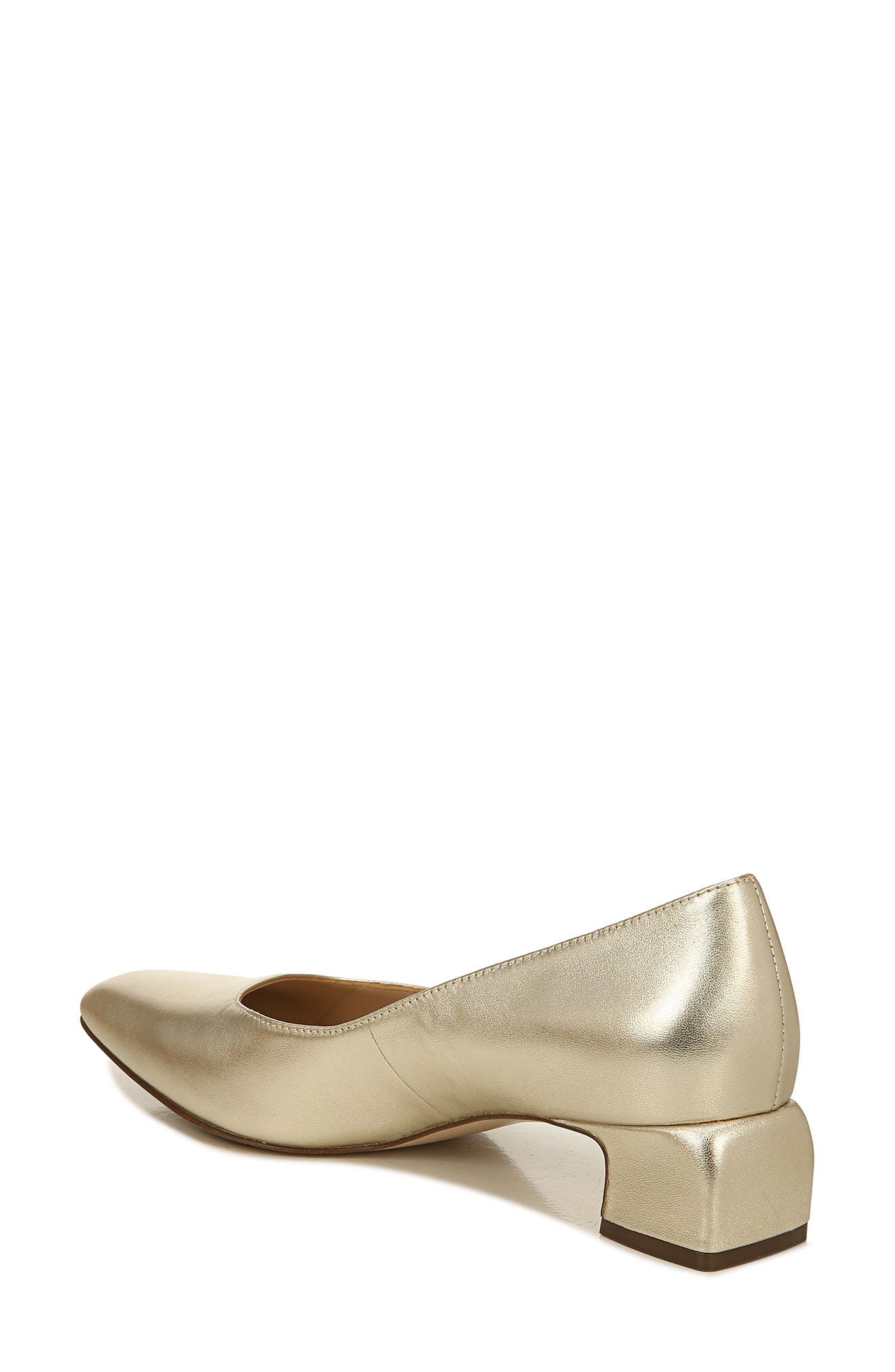 Florence Square Toe Pump, Alternate, color, LIGHT GOLD